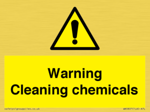 WN5807: Warning cleaning chemicals