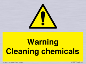 WN5807: Warning cleaning chemicals