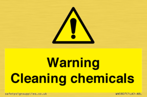 WN5807: Warning cleaning chemicals