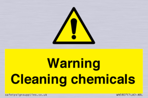 WN5807: Warning cleaning chemicals