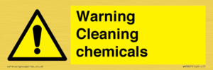 WN5807: Warning cleaning chemicals