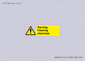 WN5807: Warning cleaning chemicals