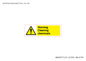 WN5807: Warning cleaning chemicals