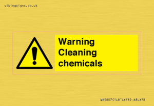 WN5807: Warning cleaning chemicals