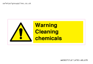 WN5807: Warning cleaning chemicals
