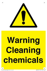 WN5807: Warning cleaning chemicals