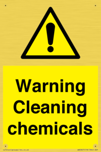WN5807: Warning cleaning chemicals
