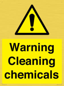 WN5807: Warning cleaning chemicals