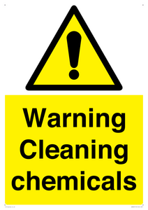 WN5807: Warning cleaning chemicals