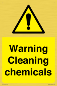 WN5807: Warning cleaning chemicals