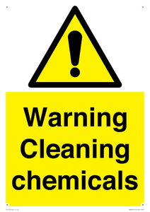 WN5807: Warning cleaning chemicals