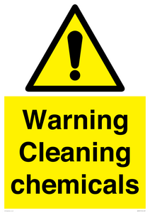 WN5807: Warning cleaning chemicals