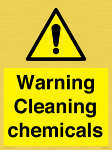 WN5807: Warning cleaning chemicals