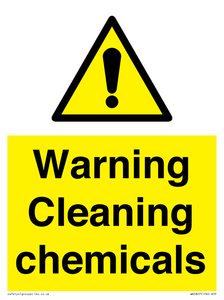 WN5807: Warning cleaning chemicals