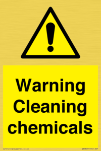 WN5807: Warning cleaning chemicals