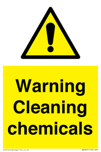 WN5807: Warning cleaning chemicals