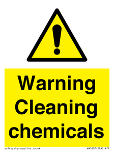 WN5807: Warning cleaning chemicals