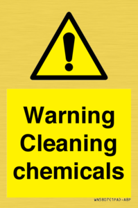 WN5807: Warning cleaning chemicals