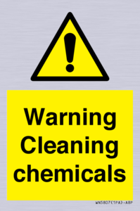 WN5807: Warning cleaning chemicals