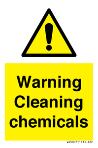 WN5807: Warning cleaning chemicals