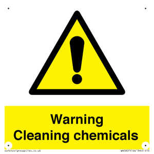 WN5807: Warning cleaning chemicals