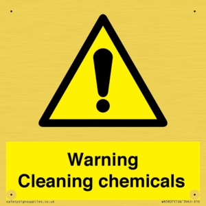 WN5807: Warning cleaning chemicals