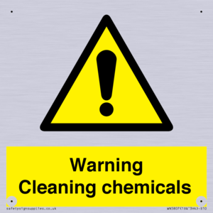 WN5807: Warning cleaning chemicals