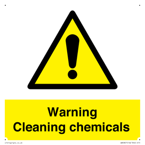 WN5807: Warning cleaning chemicals