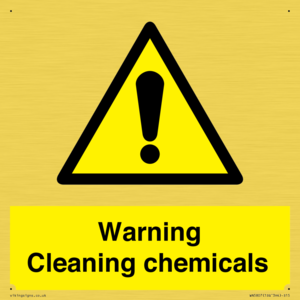 WN5807: Warning cleaning chemicals