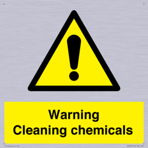 WN5807: Warning cleaning chemicals
