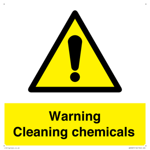 WN5807: Warning cleaning chemicals