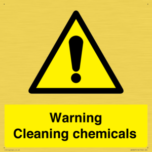 WN5807: Warning cleaning chemicals