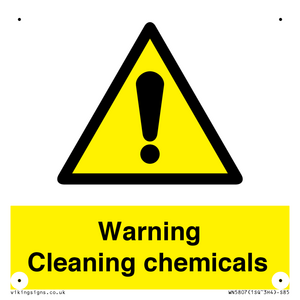 WN5807: Warning cleaning chemicals