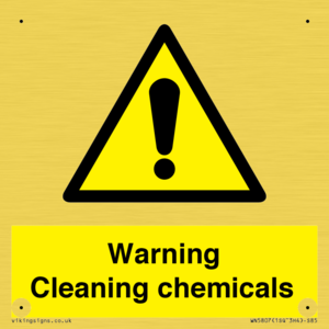 WN5807: Warning cleaning chemicals