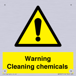 WN5807: Warning cleaning chemicals