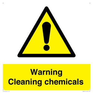 WN5807: Warning cleaning chemicals