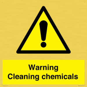 WN5807: Warning cleaning chemicals