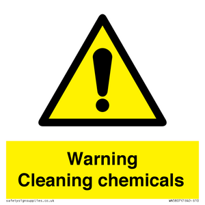 WN5807: Warning cleaning chemicals