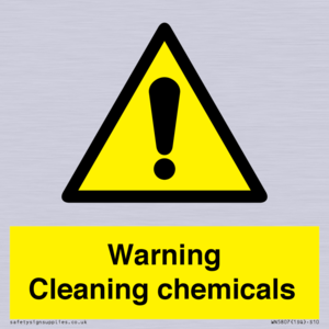 WN5807: Warning cleaning chemicals