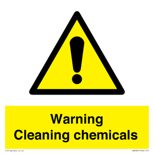 WN5807: Warning cleaning chemicals