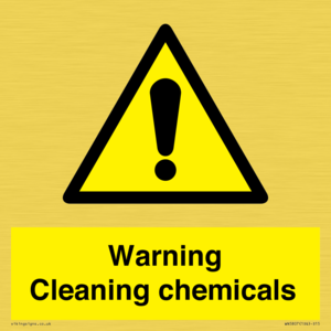 WN5807: Warning cleaning chemicals