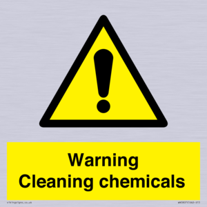WN5807: Warning cleaning chemicals