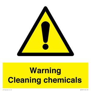 WN5807: Warning cleaning chemicals