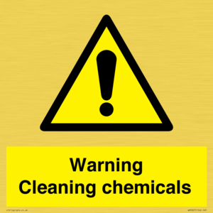WN5807: Warning cleaning chemicals