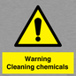 WN5807: Warning cleaning chemicals