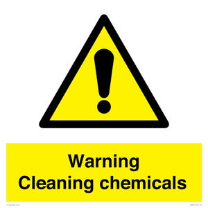 WN5807: Warning cleaning chemicals