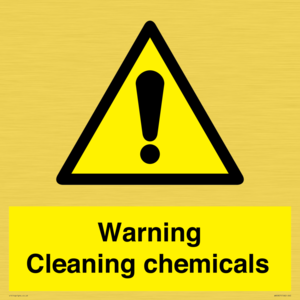 WN5807: Warning cleaning chemicals