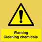 WN5807: Warning cleaning chemicals