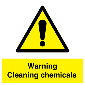 WN5807: Warning cleaning chemicals