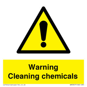 WN5807: Warning cleaning chemicals